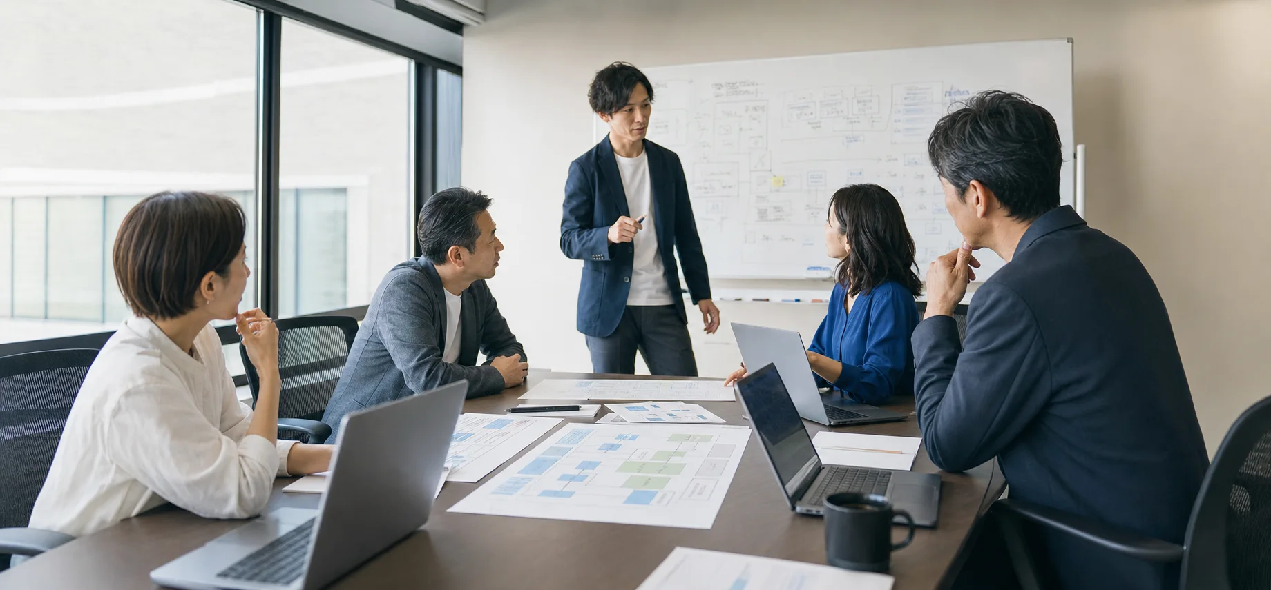 企業の部門を横断してAI活用を設計するワークショップ